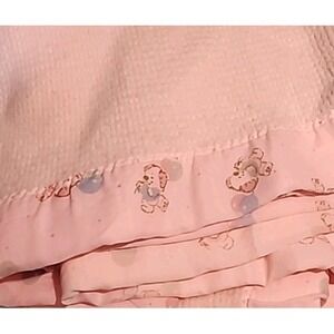 VTG Morgan Curity Pink Thermal Knit Waffle Acrylic Baby Blanket Koala Balloon